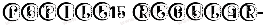 FOTILE15 Regular字体转换